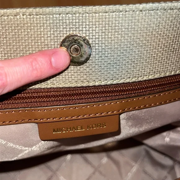 Michael Kors Talia Grab Bag Tote-Pale Gold - Picture 12 of 16